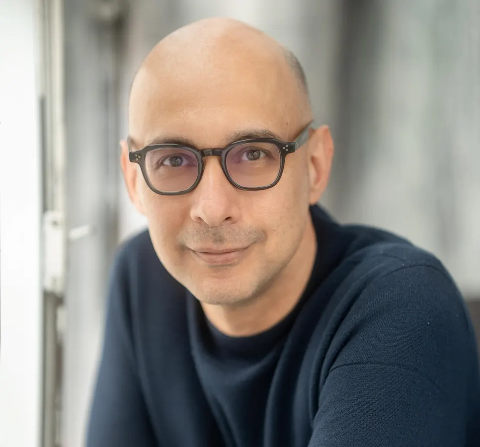 Close up of author Ashraf Zaghal