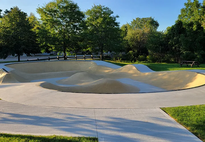Cornwall Road Sports Park skateboarding facilities.