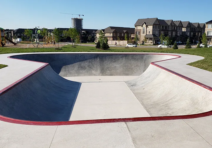 William Rose Park skateboarding facilities.